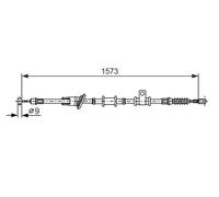 BOSCH 1 987 482 399 Cable de freno de mano