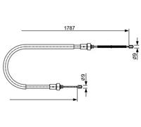 Cable del freno de mano 1 987 482 410 BOSCH para DACIA DUSTER
