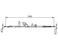 Cable del freno de mano 1 987 482 440 BOSCH para TOYOTA URBAN CRUISER YARIS