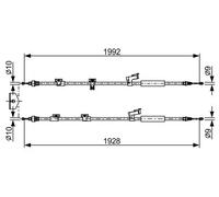 Bosch 1987482494 Cable de Freno