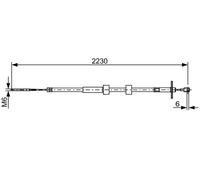BOSCH 1 987 482 500 Cable de freno de mano