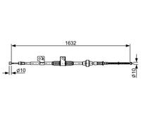 BOSCH 1 987 482 519 Cable de freno de mano