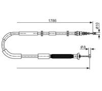Cable del freno de mano 1 987 482 589 BOSCH para FIAT BRAVO II STILO STILO VAN