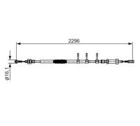BOSCH 1 987 482 595 Cable de freno de mano