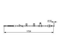 BOSCH 1 987 482 619 Cable de freno de mano
