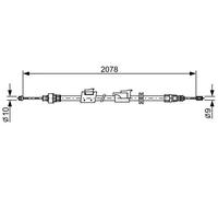 BOSCH 1 987 482 706 Cable de freno de mano