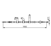 BOSCH 1 987 482 841 Cable de freno de mano