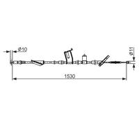 Cable del freno de mano 1 987 482 919 BOSCH para HONDA CR-V II