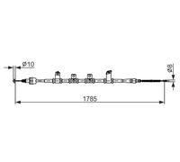 BOSCH 1 987 482 921 Cable de freno de mano