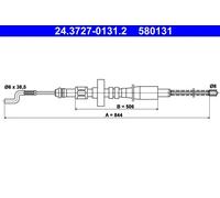 ATE Cable de freno de mano para VOLKSWAGEN: Transporter (Ref: 24.3727-0131.2)
