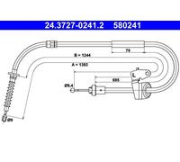 ATE Cable de freno de mano para MINI: MINI (Ref: 24.3727-0241.2)