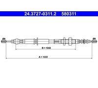 ATE 24.3727-0311.2 Cable de freno de mano