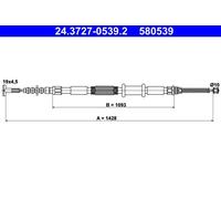 ATE 24.3727-0539.2 Cable de freno de mano