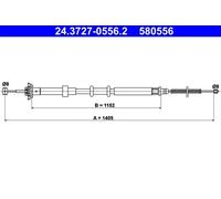 ATE 24.3727-0556.2 Cable de freno de mano