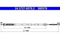 Cable, freno de servicio ATE 24.3727-0578.2 derecha