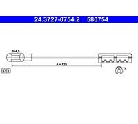 Cable del freno de mano 24.3727-0754.2 ATE para OPEL VECTRA B Hatchback VECTRA B