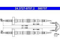 ATE 24.3727-0757.2 Cable de freno de mano