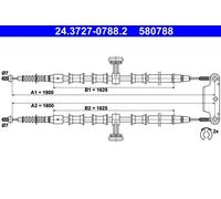 Cable del freno de mano 24.3727-0788.2 ATE para OPEL SIGNUM Hatchback