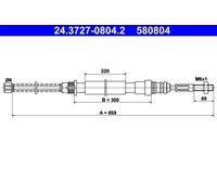 ATE 24.3727-0804.2 Cable de freno de mano