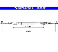 Cable del freno de mano 24.3727-0832.2 ATE para PEUGEOT CITROËN