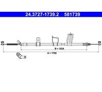 ATE 24.3727-1739.2 Cable de freno de mano