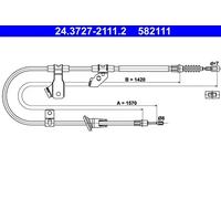 Cable, freno de servicio ATE 24.3727-2111.2