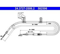 ATE 24.3727-2506.2 Cable de freno de mano