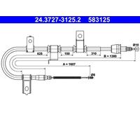 Cable de freno de mano ATE 24.3727-3125.2 derecha