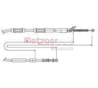 METZGER 17.1446 Cable de freno de mano