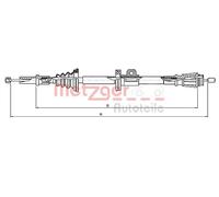 Cable del freno de mano Atrás izquierda 10.8061 METZGER para VOLVO 850 S70 V70 I