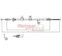 Cable del freno de mano Atrás izquierda 17.6027 METZGER para KIA RIO I Hatchback