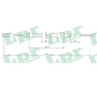 Cable del freno de mano Discos C0101B LPR para CITROËN C5 I C5 I Break C5 II