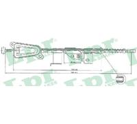 Cable del freno de mano Discos C0483B LPR para NISSAN ALMERA TINO