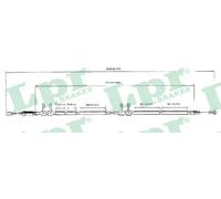 Cable del freno de mano Discos C0989B LPR para FIAT PEUGEOT CITROËN