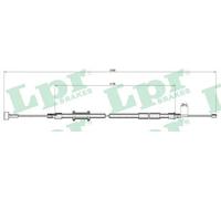 Cable del freno de mano Discos C1009B LPR para FIAT PEUGEOT CITROËN