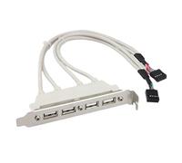 Cable del panel de la placa base, cable de extensión de la placa base USB 2.0 - Motherboard 4 puertos USB 2.0 Adaptador de placa de ranura - Ampliación de interfaz múltiple para una conexión de alta v