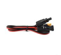 Cable del panel solar de los 0.6m 12AWG con para el interfaz femenino XT60, alambre de cobre estañado de alta temperatura para los sistemas de energía alternativos