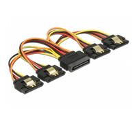 Cable DeLOCK 60156 SATA 15 pines 4x SATA 15 pines 0,15 m