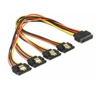 Cable DeLOCK 60157 alimentación SATA 0,3 m 4x SATA 15 pines
