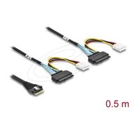 Cable DeLOCK 82296 Slim SAS SFF-8654 8i a 2 x U.2 SFF-8639 0.5 m
