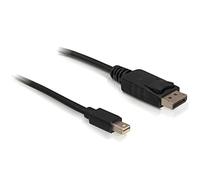 Cable DeLOCK mini DisplayPort a DisplayPort 1.2 2m 4K conectores baño oro