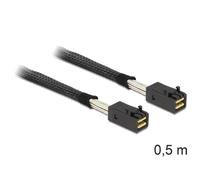 DeLOCK 0.5m, Mini SAS HD x 4 SFF 8643 0,5 m - Cable SAS (Mini SAS HD x 4 SFF 8643, 0,5 m, Mini SAS HD x 4 36P SFF 8643, Mini SAS HD x 4 36P SFF 8643, Male connector / Male connector, Negro)