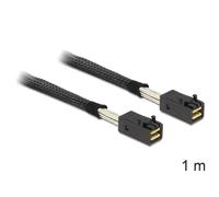 Cable DeLOCK Mini SAS HD x 4 SFF 8643 1 m Negro