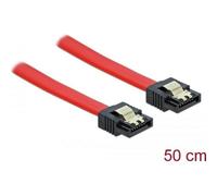 Cable Delock SATA III 0.5m Rojo Conexiones Rectas