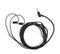 Cable desmontable para auriculares con cable trenzado, compatible con control por cable con micrófono para Sennheiser IE40Pro, cable de cobre