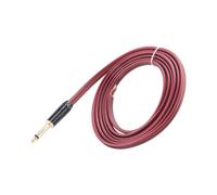 Cable Desnudo de 1/4 TS una Altavoz, Cable de Audio una Adaptador Mono Macho de 6,35 Mm Altavoz de Alta Fidelidad OFC Chapado en Oro de Extremo