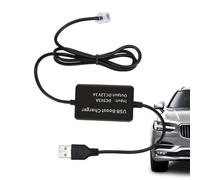 Cable detector de radar USB | Cables adaptadores USB a RJ11/DC 3.5 | al cargador de coche, cables de conexión gruesos para silbato de escolta
