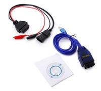 Cable Diagnóstico OBD2 3 Pin KKL 409.1 USB Compatible con vehículos ECU Motor AirBag ABS ESP con Software ECU Scan Incluido