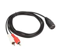 Cable DIN de 5 Pines a Cable DIN Hembra de 5 Pines a 2 Macho para Naim Olufsen Bang Quad Stereo Systems Reproductor de CD VCR DVD