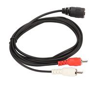 Cable DIN Hembra de 5 Pines a 2 Macho Cable Adaptador de Sonido de Claridad Mejorada para Reproductor de CD VCR DVD 4.9 Pies, Ideal para Bang and Olufsen Quad